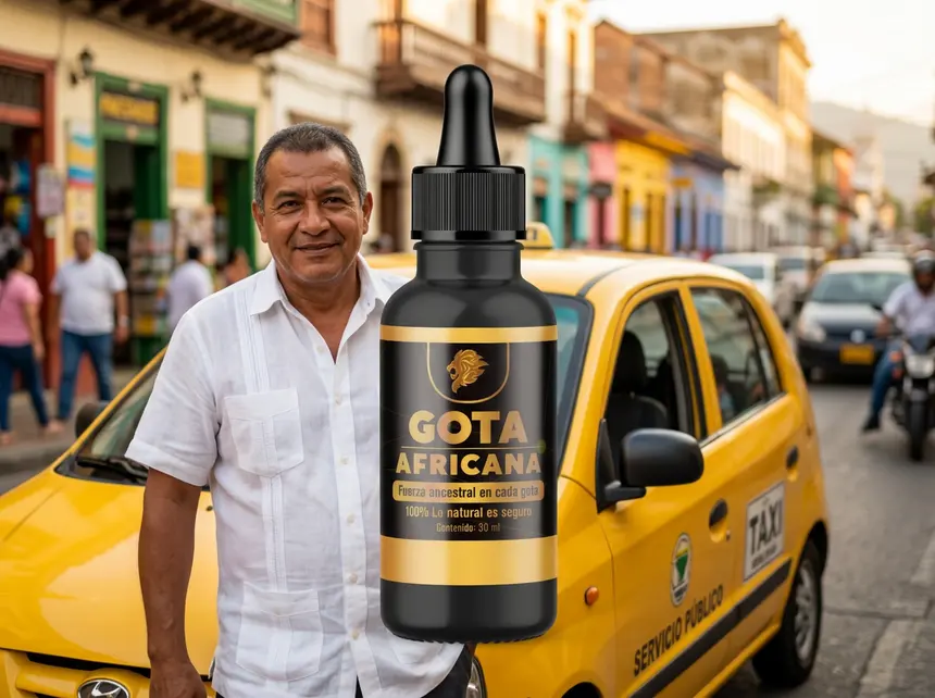 Taxista colombiano activo durante su jornada laboral