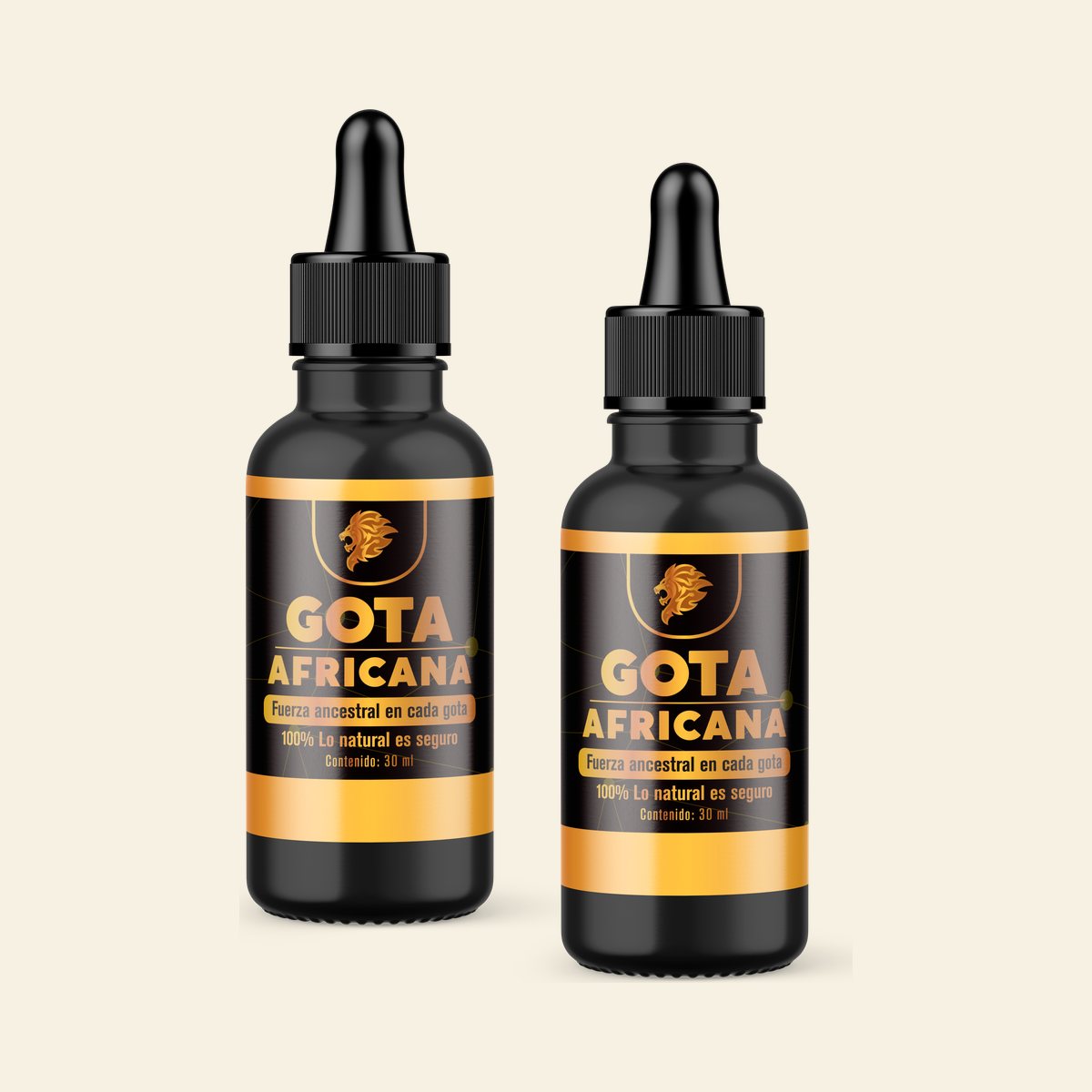 Gota Africana Colombia — frasco de gotas naturales para la potencia masculina